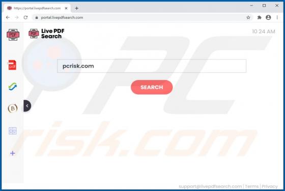 Sequestrador de Navegador LivePDFSearch