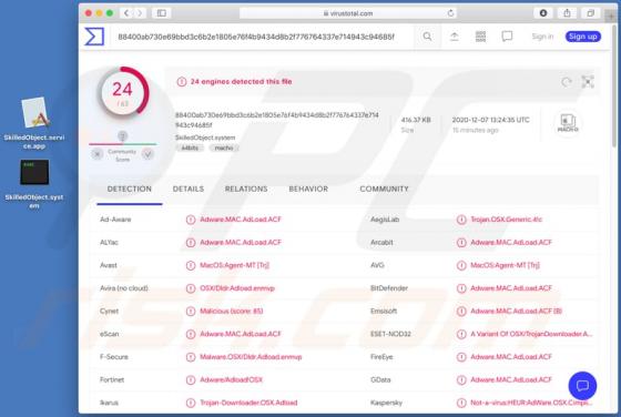 Adware SkilledObject (Mac)