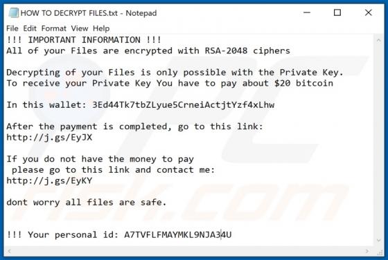 Ransomware Snopy