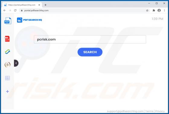 Sequestrador de Navegador PDFSearchHQ