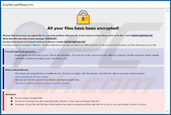 Ransomware Bip (Dharma)