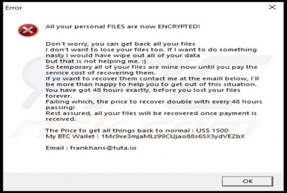 Ransomware Locks (Xorist)
