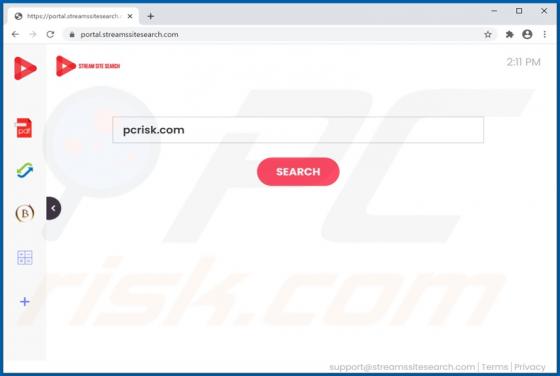 Sequestrador de Navegador StreamSiteSearch