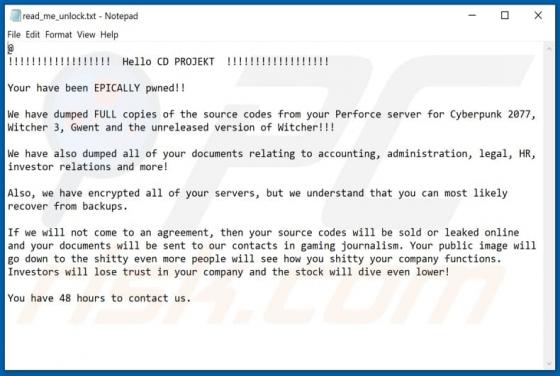 Ransomware HelloKitty