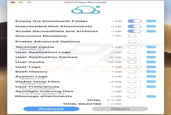Aplicação Indesejada MacCleanBooster (Mac)