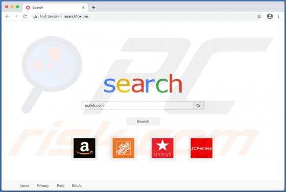 Redirecionamento Searchfox.me (Mac)