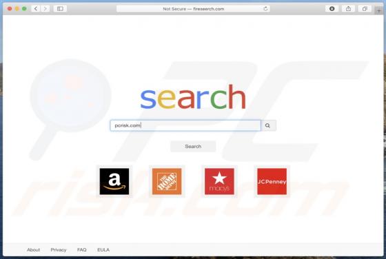 Redirecionamento Fireseerch.com (Mac)