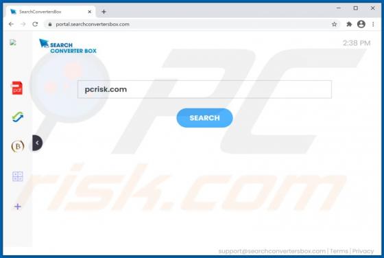 Sequestrador de Navegador SearchConvertersBox