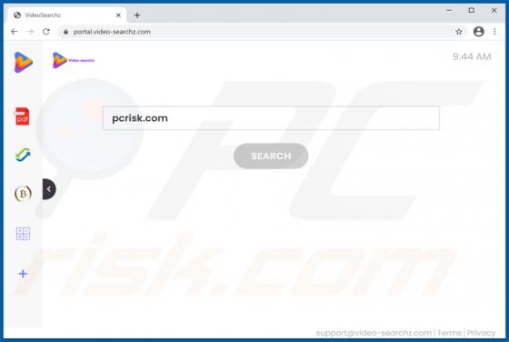 Sequestrador de navegador VideoSearchz