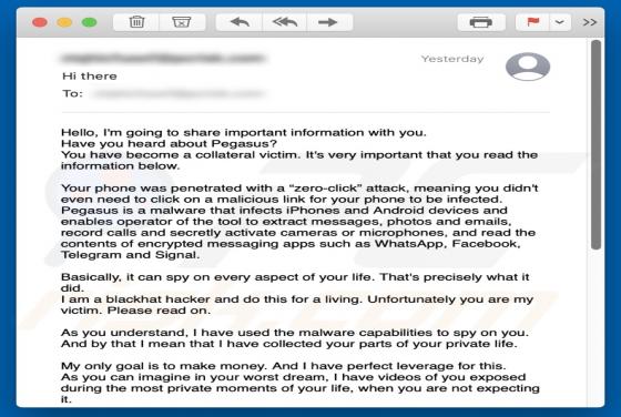 Fraude por email Have You Heard About Pegasus?