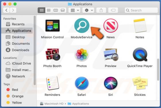 Adware ModuleService (Mac)