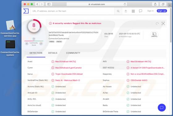 Adware ConnectionCache (Mac)
