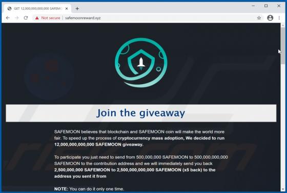 Fraude SAFEMOON Giveaway