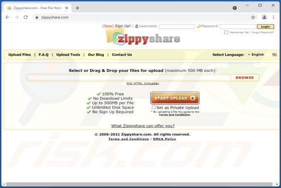Anúncios Zippyshare.com