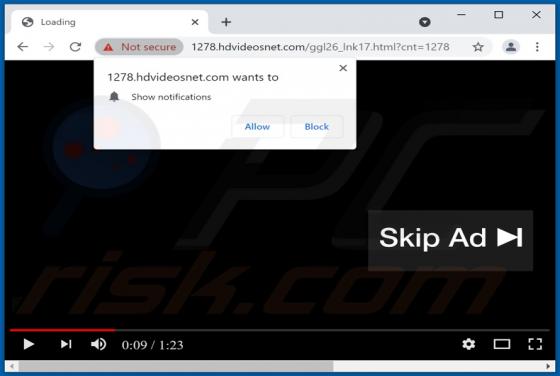 Anúncios Hdvideosnet.com