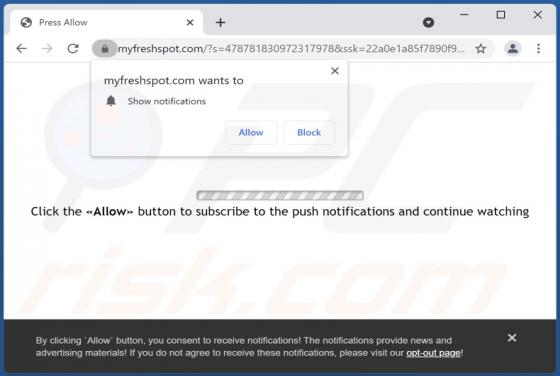 Anúncios Myfreshspot.com