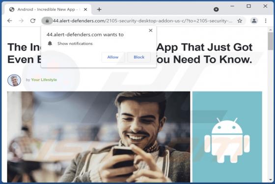 Anúncios Alert-defenders.com
