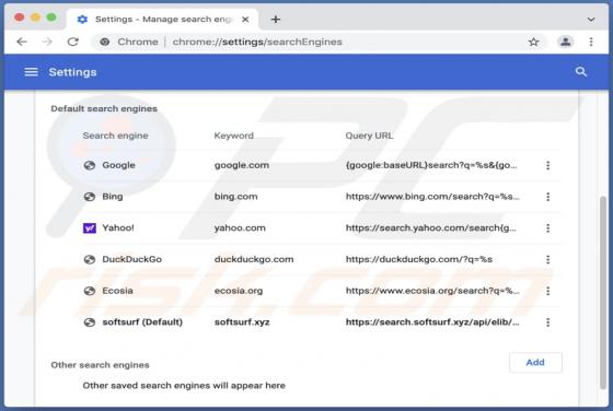 Redirecionamento Search.softsurf.xyz (Mac)