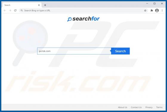 Redirecionamento Searchfor.cc