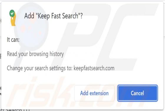 Sequestrador de Navegador Keep Fast Search