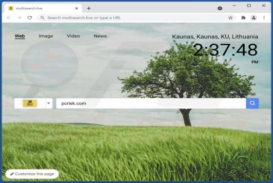 Sequestrador de Navegador Multisearch.live