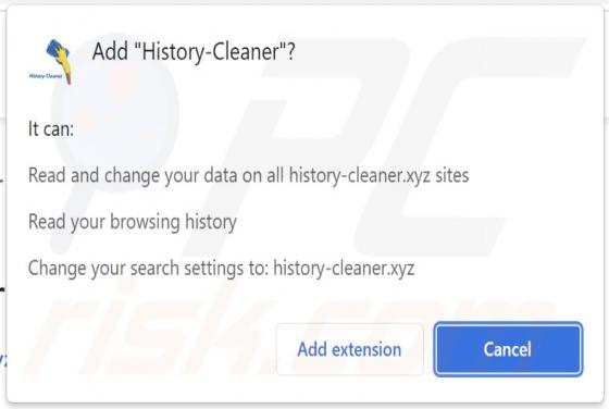 Sequestrador do Navegador History-Cleaner