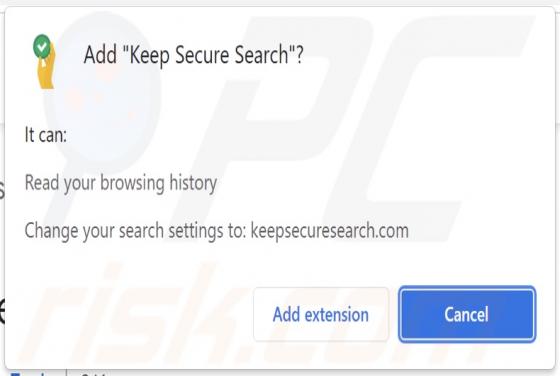 Sequestrador de Navegador Keep Secure Search