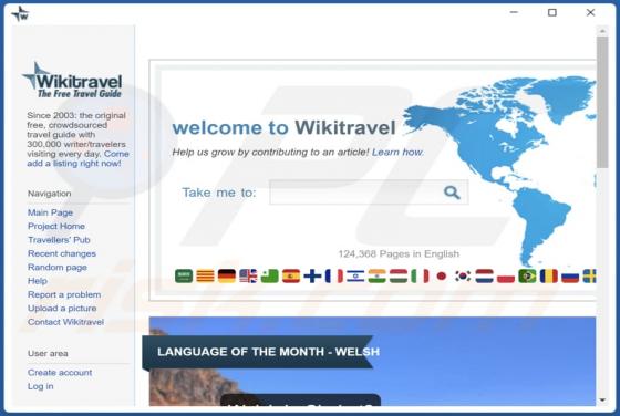 Adware Wikitravel (TravelSmart)