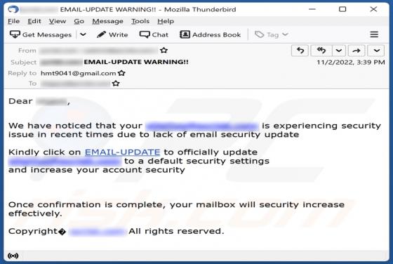 Fraude Email Security Update