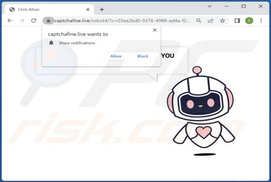 Anúncios Captchafine.live