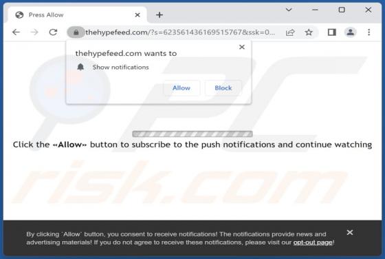 Anúncios Thehypefeed.com