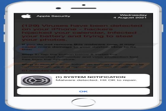 Fraude POP-UP Hackers Hijacked Your Calendar, Infected Your Battery (Mac)