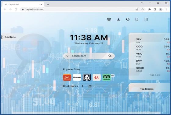 Sequestrador de Navegador Capital Buff
