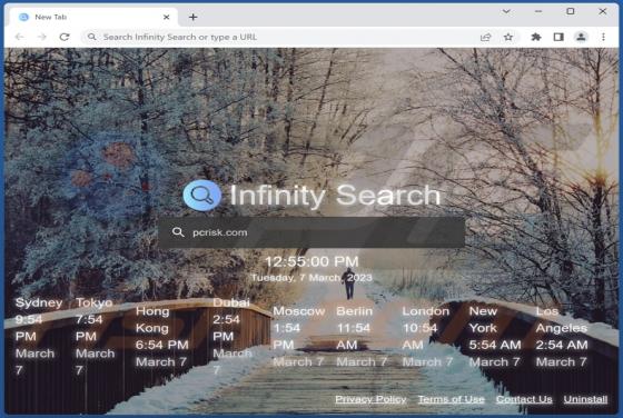 Sequestrador de Navegador Infinity Search