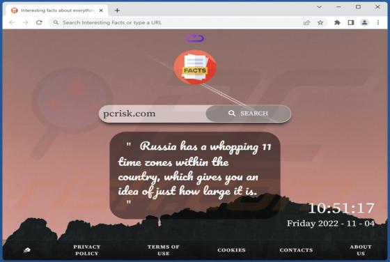 Sequestrador de Navegador Interesting Facts