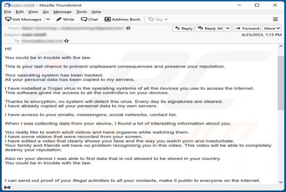 Fraude por Email You Could Be In Trouble With The Law