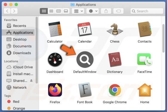 Adware DefaultWindow (Mac)