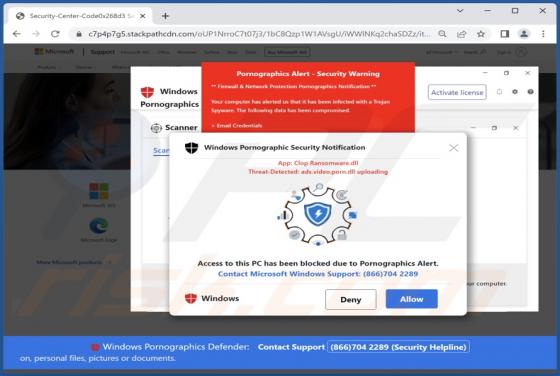 Fraude POP-UP Clop Ransomware.dll