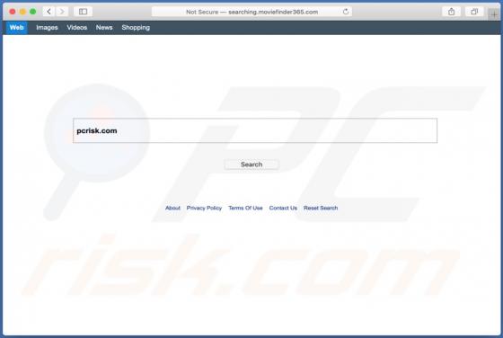 Sequestrador de Navegador MovieFinder365 (Mac)