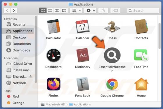 Adware EssentialProcesser (Mac)