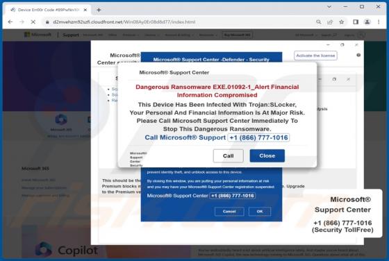 Fraude POP-UP Ransomware EXE.01092-1_Alert