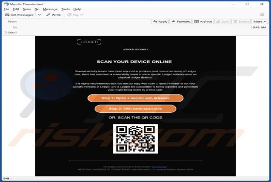 Fraude por Email LEDGER SECURITY