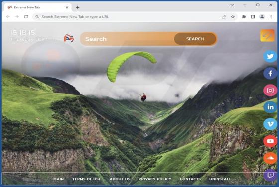 Sequestrador de Navegador Extreme New Tab