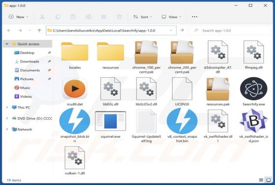 Aplicação Indesejada Searchify