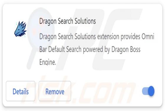Sequestrador de navegador Dragon Search Solutions
