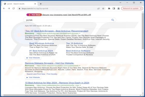 Redirecionamento Boyu.com.tr