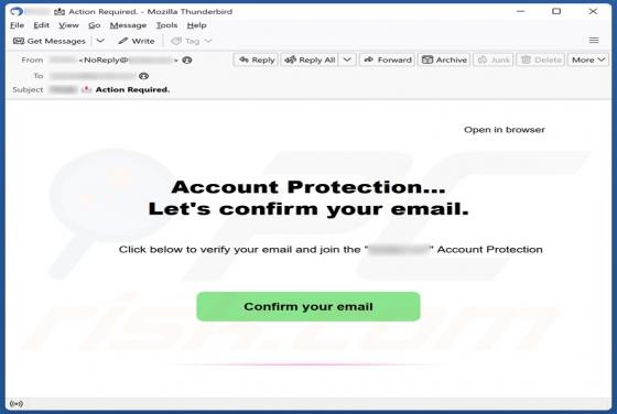Fraude por Email Account Protection