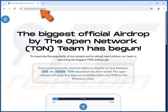 Fraude Toncoin (TON) Airdrop