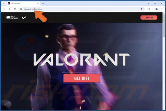 Falso Valorant Gift Fraude