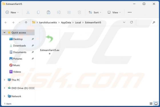 ExtreamFanV5 Aplicação Indesejada